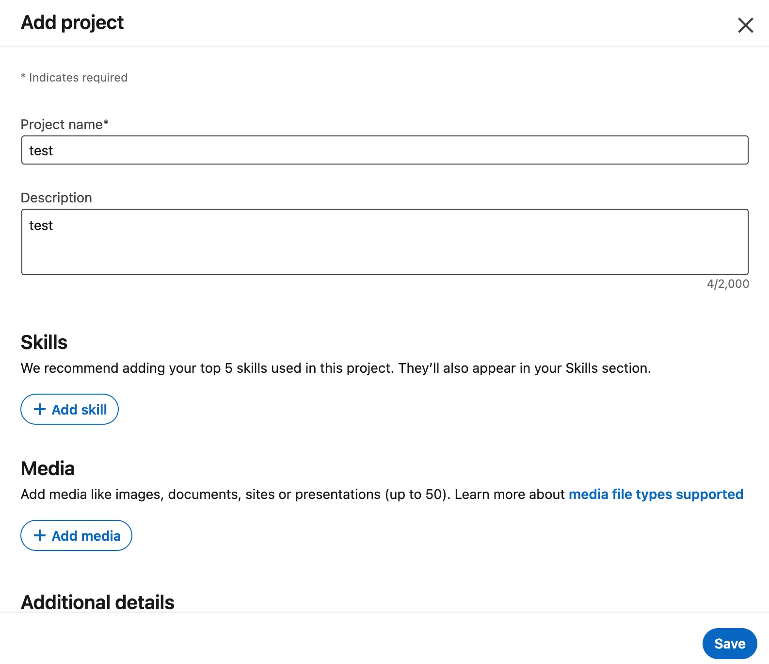 Add LinkedIn Project
