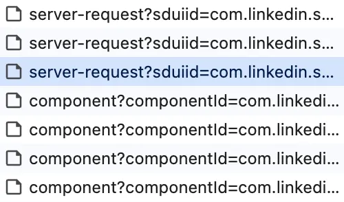 編輯 LinkedIn 專案的 request